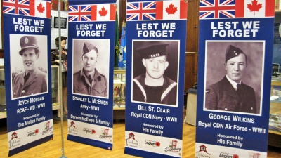 The beginning of Didsbury's Veterans Banner project coincided with the 75th Anniversary of D-Day and the Battle of Normandy.