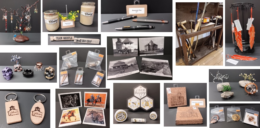 A sample of some of the items you can purchase at the Didsbury Museum.